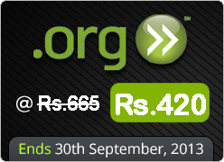 1 year .org Domain Registration and Transfer Offer @ Rs.420/-